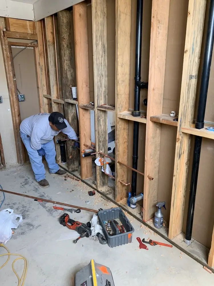 Commercial rough-in plumbing for Gas Line Repair in Greene